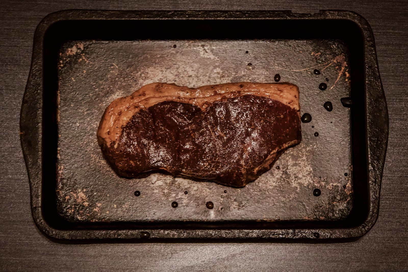 Salting steak
